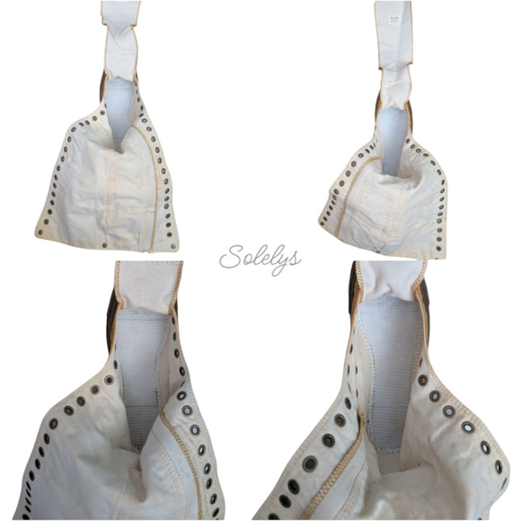 Converse Japan 2009 XXHI Fringe Knee High Canvas Sneaker Boot RARE Womens 7.5 - Picture 11 of 15